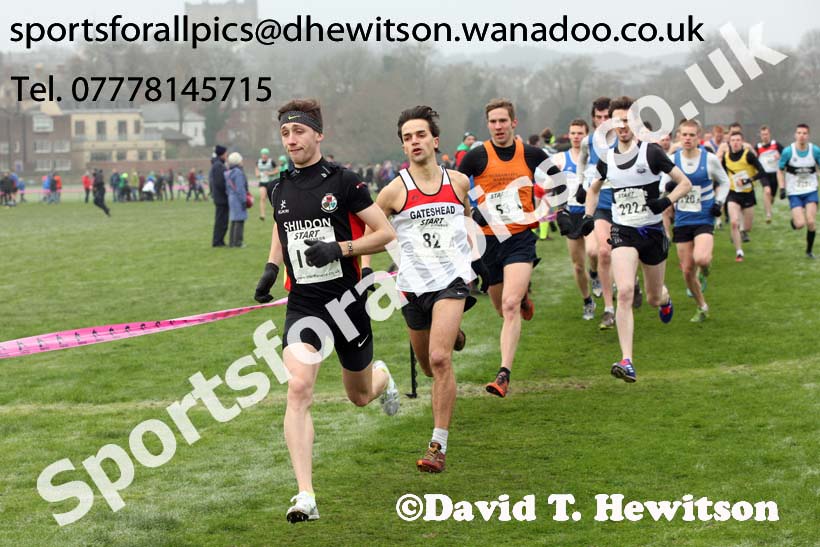 Senior men, Durham Cathedral Cross Country Relays. Photo: David T. Hewitson/Sports for All Pics
